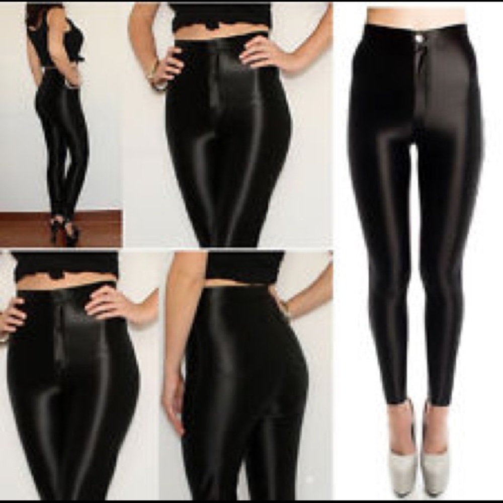 American apparel black disco pants